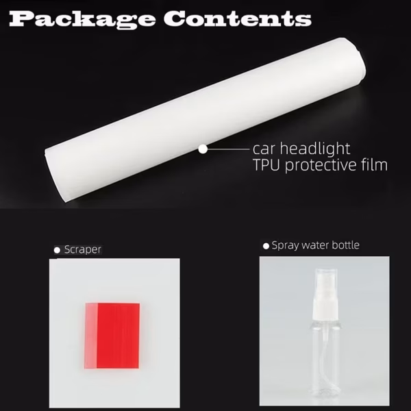 TPU Car Headlight Protective Film for BMW 7 Series F01 F02 2009-2015